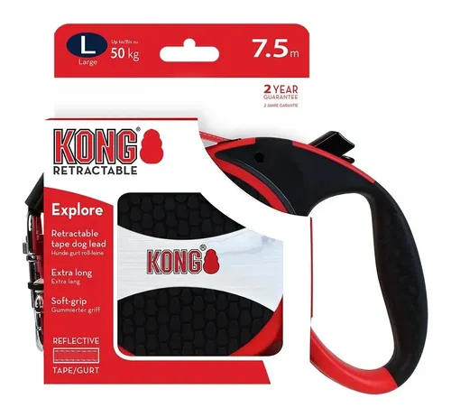 Guia Retrátil Kong Explore Até 50kg 7,5m